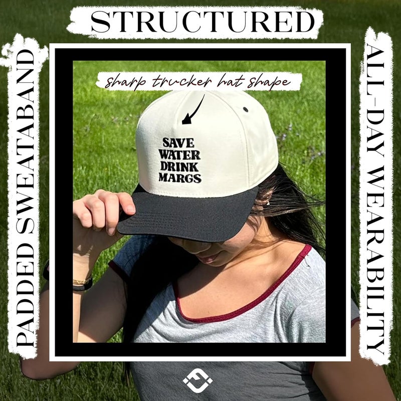 Funky Junque Vintage Canvas Snapback Hat - Adjustable 2 Tone Cap for Men Women - Put It On My, Cowboy, Girl Dad, Funny - Image 5